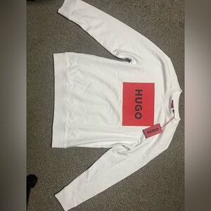 HUGO Men’s Big Square Logo Crewneck Sweatshirt